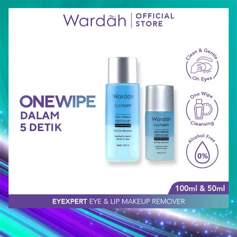 Jual Wardah Eyexpert Eye And Lip Makeup Remover Pembersih Makeup Waterproof Shopee Indonesia