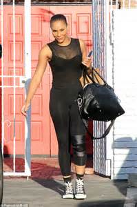 Tamar Braxton Flashes Cleavage In Sheer Top As She Leaves Dwts Daily