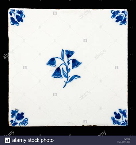 Download This Stock Image Antique Delft Ceramic Tile D1dt77 From