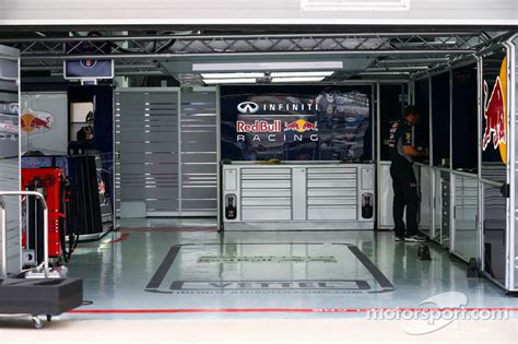 Red Bull Racing Pit Garage For Sebastian Vettel Red Bull Racing At