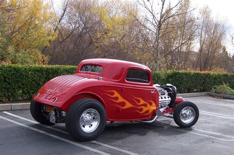 Badass Red Hot Rod Hot Rods Hot Rods Cars Ford Hot Rod