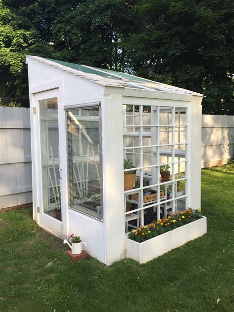 Simple diy cold frame /mini greenhouse. Greenhouse made from our old windows | Backyard greenhouse ...