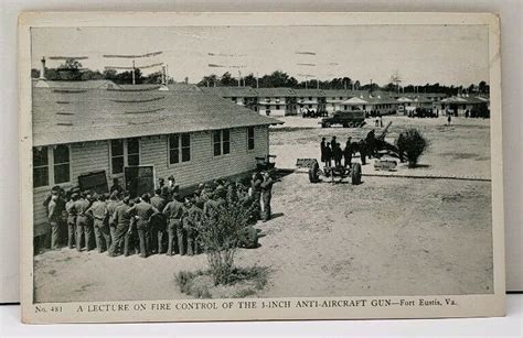Fort Eustis Va Fire Control On Anti Aircraft Gun 1942 Soldier Balto