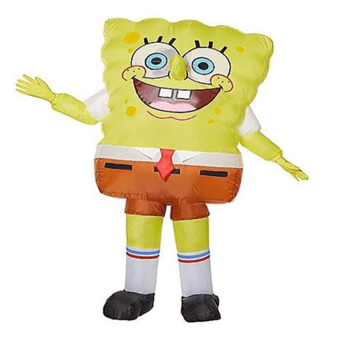 Adult Spongebob Squarepants Inflatable Costume Nickelodeon