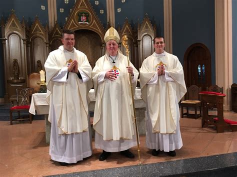 Father Michael Kokoszka Left And Father Frank Furman Pose With