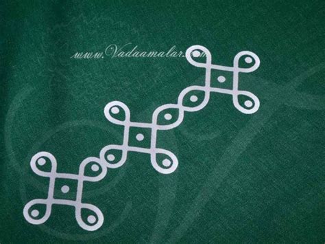 Kolam Backdrop in Cloth Indian Theme background - 6 feet