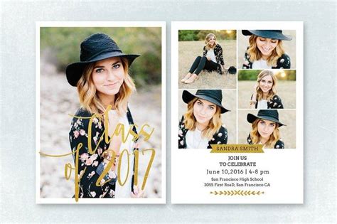 14 Graduation Announcement Card Designs And Templates Psd Ai