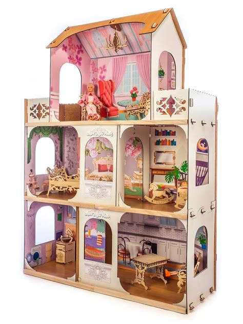 Large Doll House 45331512 Inches Big Dollhouse With Etsy