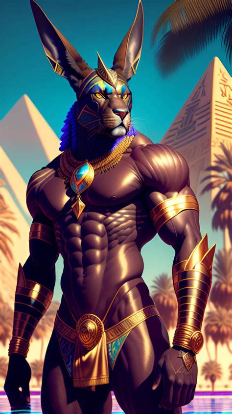 Egyptian God Anubis By V8 Ai On Deviantart