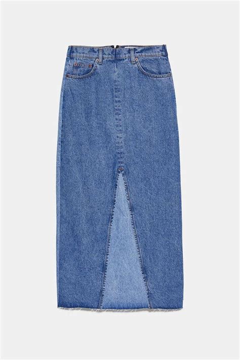 Falda Denim De Largo Midi Estas Son Las Prendas De Zara Que