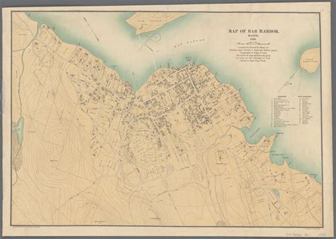 Map Of Bar Harbor Maine 1896 Nypl Digital Collections