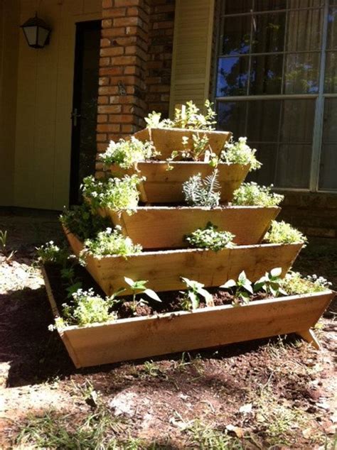 Assembled Pyramid Planter Herb Garden Strawberry Planter Etsy