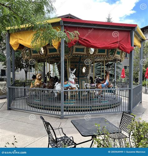 Carnival Carrousel, Midway, Utah, USA Stock Image - Image of midway