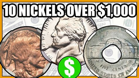 Top 10 Nickel Errors Over 1000 Valuable And Crazy Mint Error Nickels Worth Money Youtube