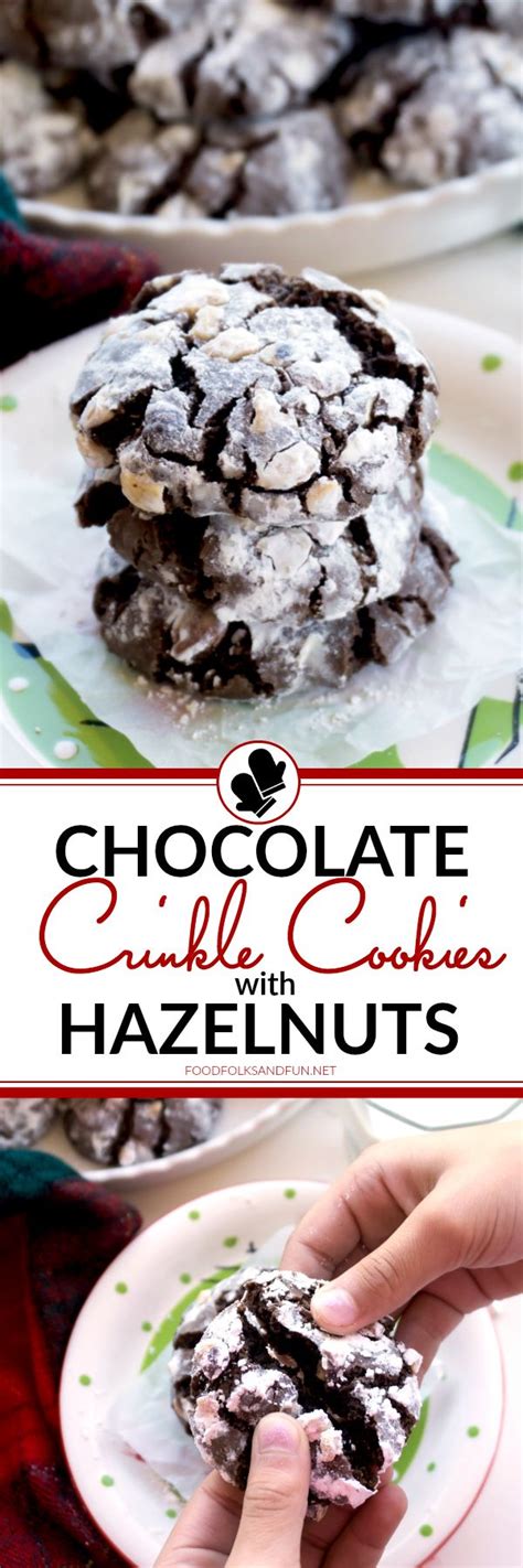 These Chocolate Crinkle Cookies With Hazelnuts Are Perfect For Parties