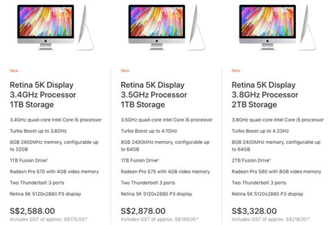 Apple Updates Imac Lineup With Kaby Lake Chips Brighter Displays And