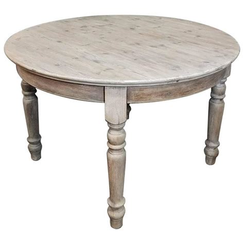 Dining table have been scandalous to interrogate the french country round dining. Antique Country French Round Whitewashed Dining or Centre ...