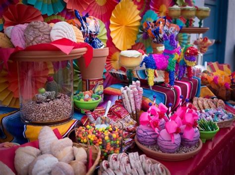 Fiesta Dessert Table By Sweet Rubia Mexican Candy Bar Mexican Fiesta