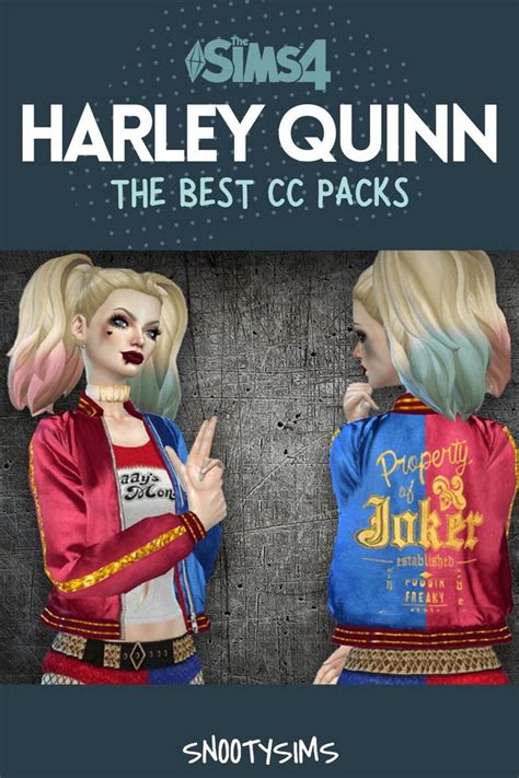 The Best Sims 4 Harley Quinn Cc Packs Harley Quinn Sims 4 Harley