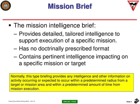 Mission Brief Template