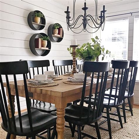 42 Classy Black Dining Room Design Ideas Trendehouse Farmhouse