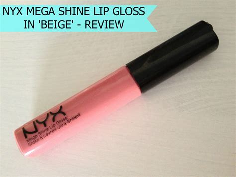 Beautifully Superfluous Review Nyx Mega Shine Lipgloss In Beige