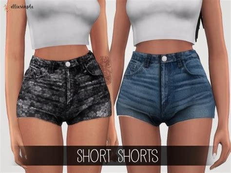 The Sims 4 Elliesimple Short Shorts Sims 4 Sims 4