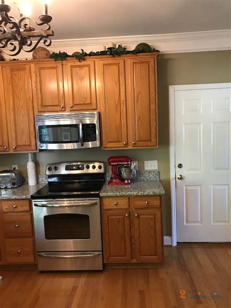 Amazing kitchen room with honey colored. Pearly White Oak Kitchen Upgrade - 2 Cabinet Girls