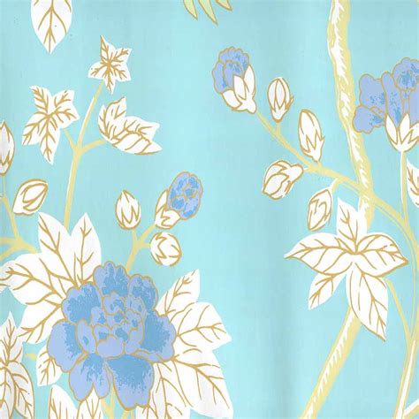 Quadrille Happy Garden Turquoise Wallpaper 40 Off Samples