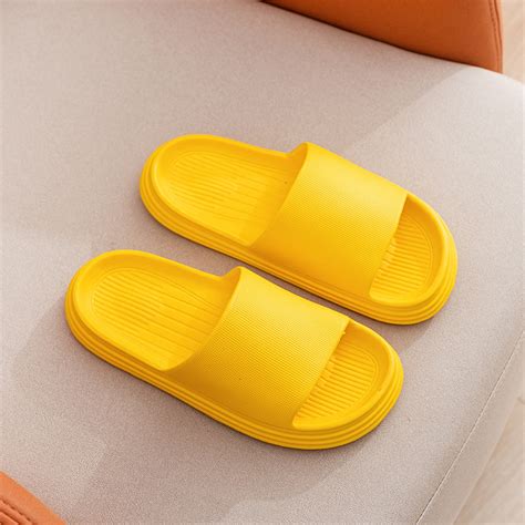 Shldybc Slippers For Women And Men Massage Shower Bathroom Non Slip Quick Drying Open Toe Soft