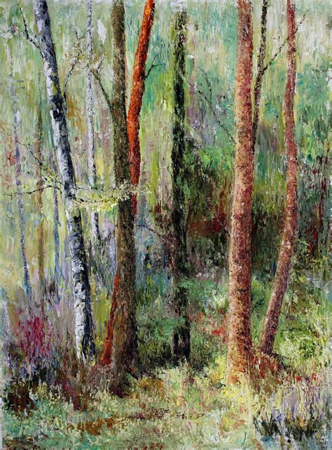 Vladimir Volosov Forest Melody Painting Oil On Canvas For Sale At