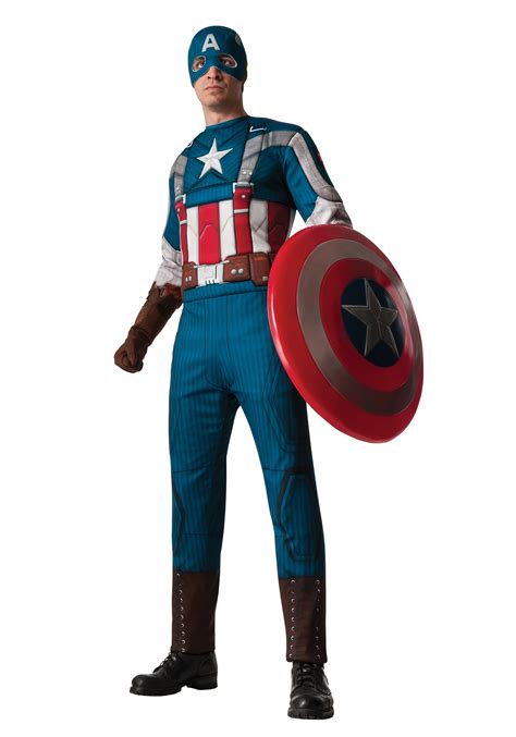 Retro Captain America Adult Muscle Chest Costume