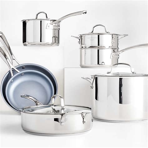 Cuisinart Forever Stainless Collection 11 Piece Stainless Steel Cookware Set Reviews Crate
