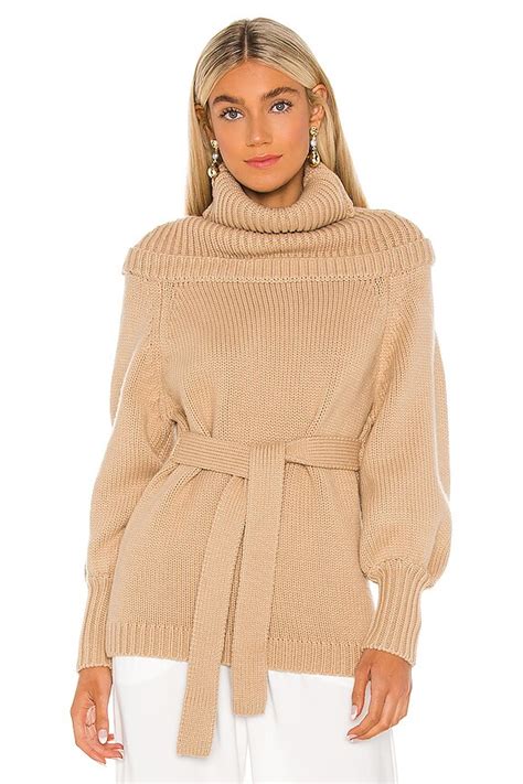 Bubish Sienna Turtleneck Sweater In Beige Revolve