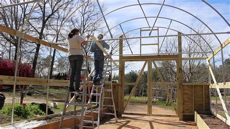 To build a 10 feet wide by 12 feet long high tunnel greenhouse, you don't need to cut up the 2 by 4s at all. How to Build a High Tunnel/Greenhouse | Paint and Wire | part 9 - YouTube