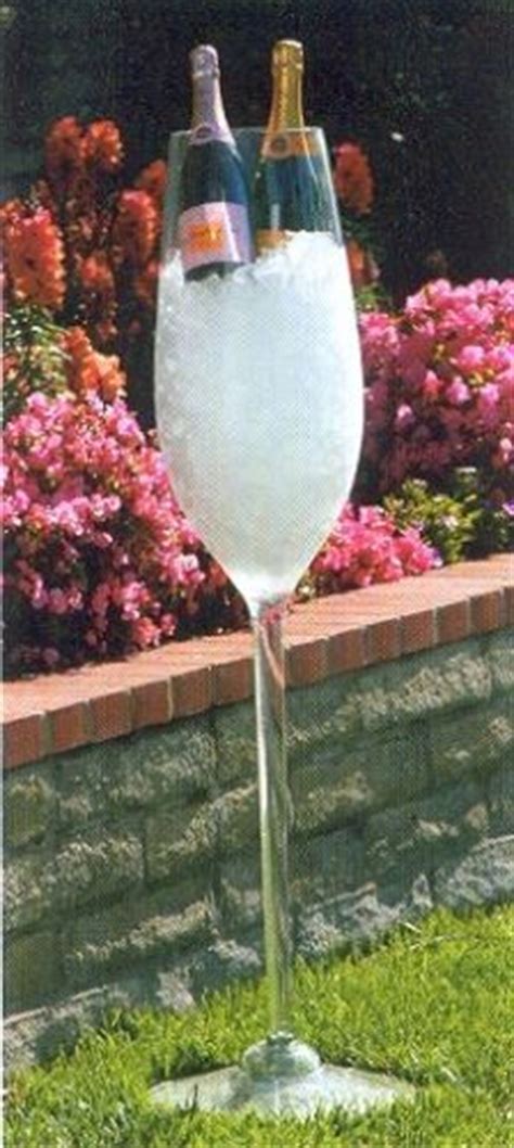 Acrylic Floor Stand 4 Foot Champagne Ice Bucket Giant Wine Glass Champagne Flute Champagne