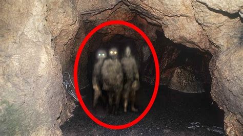 Top Scary Things Encounters In Caves Caught On Camera Youtube