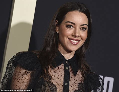 Aubrey Plaza Is Sheer Daring In See Through Top Over Lacy Bra At La