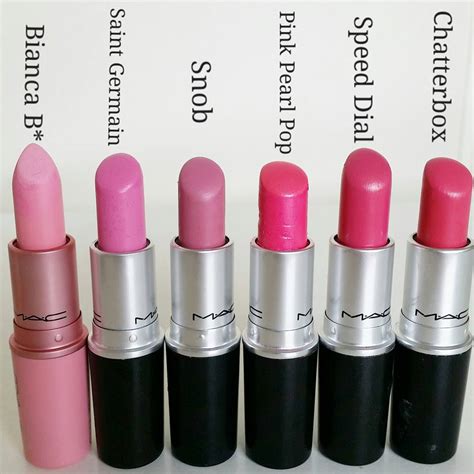 makeupmadness107byelina mac lipsticks pink pink pink
