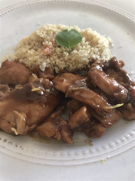 Poulet sauce au miel et balsamique