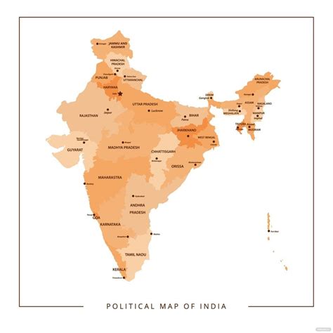 Free India Political Map Vector Eps Illustrator Png Svg Hot Sex Picture Sexiz Pix