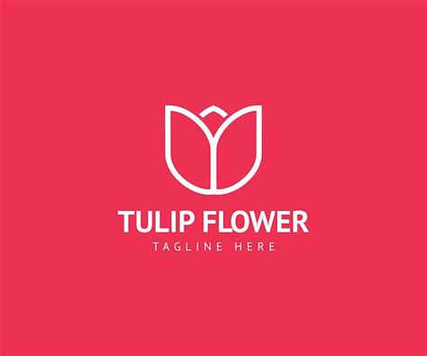 Premium Vector Simple Tulip Flower Logo Design Vector Template