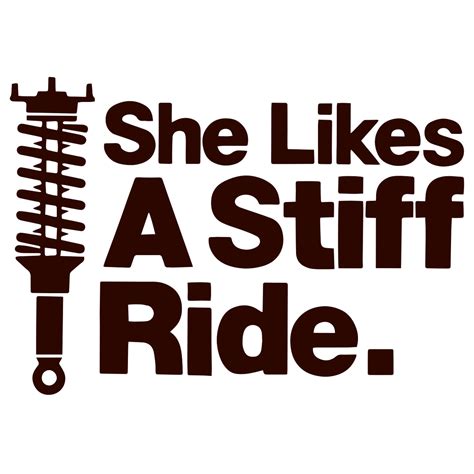 she likes a stiff ride vis alle stickers foliegejl dk