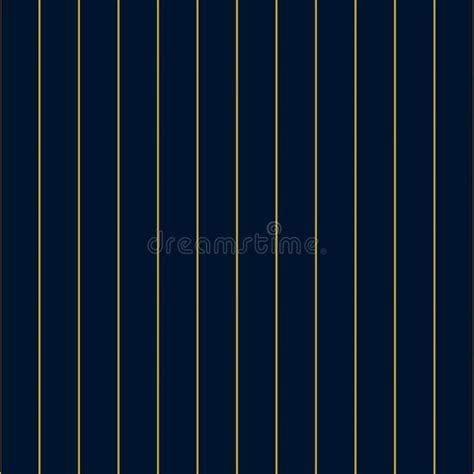 Gold Lines On Blue Background Vertical Stripes Pattern Seamless