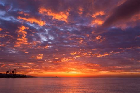 Gambar Laut Pantai Lautan Horison Awan Matahari Terbit Matahari