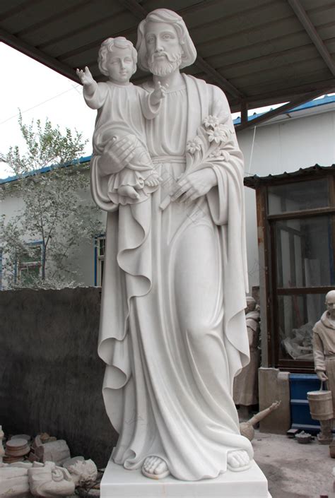 Large Religious Statues Of Stjoseph With Baby Jesus For Outdoor Decor