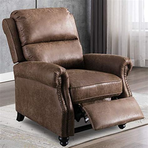 Check out our great collection of reclining chairs right now here. ANJ HOME Push Back Recliner Chairs for Living Room Bedroom Padded Seating Wingback Reclining ...
