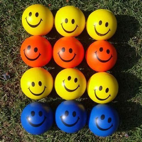 1 Pcsdog Slime Red Bouncy Ball Baby Boys Girls Red Smiley Face Stress