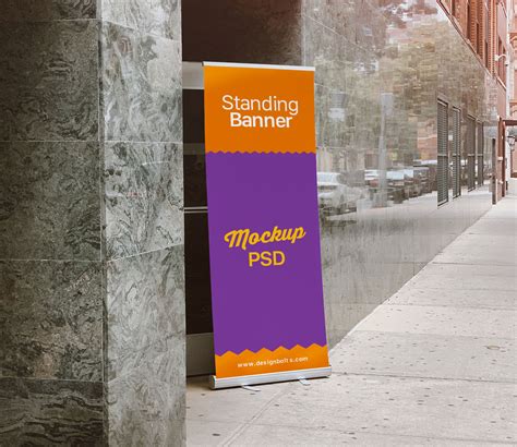Standing Banner Psd Mockup Download For Free Designhooks