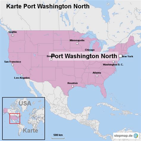 Stepmap Karte Port Washington North Landkarte Für Usa